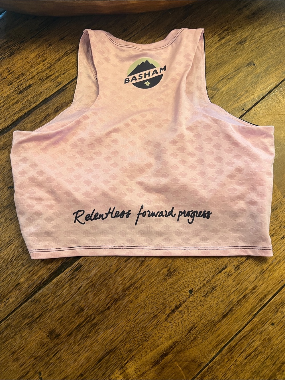 Rabbit Navy/Pink Crop Hop Built in Sports Bra. Size Med - Picture 5 of 6